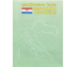 ZEMLJOPISNA KARTA REPUBLIKE HRVATSKE (Karta)